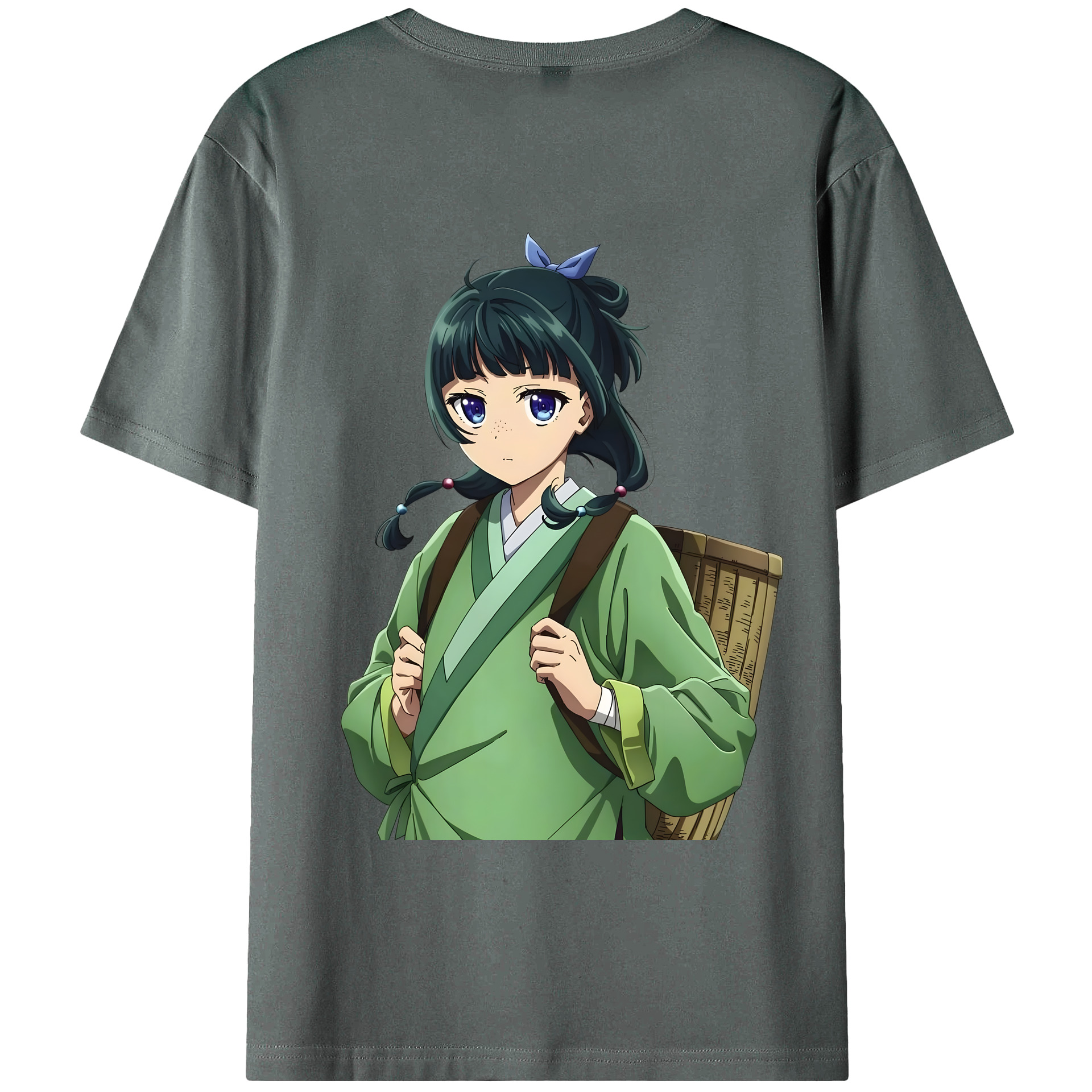 （画像用） 薬屋のひとりごと The Apothecary Diaries 綿100％ メンズ半袖Tシャツ（バックプリント） 通気性
